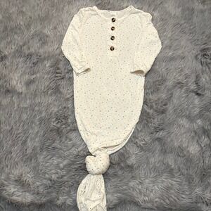 Lou Lou &‎ Company Bamboo Knotted Gown Infant 3-6 Months Colorful Polka Dots